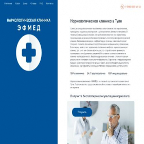 Скриншот главной страницы сайта klinika-v-tule.ru