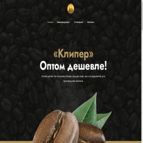 Скриншот главной страницы сайта kliperscoffee.ru