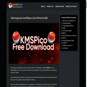 Скриншот главной страницы сайта kmspico.tech