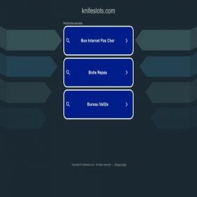 Скриншот главной страницы сайта knifeslots.com