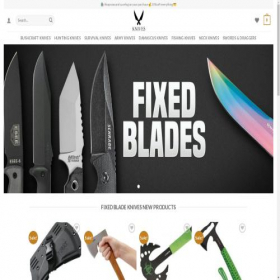 Скриншот главной страницы сайта kniveslazy.com