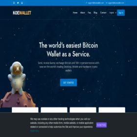 Скриншот главной страницы сайта koewallet.com