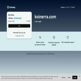 Скриншот главной страницы сайта koinerra.com