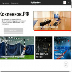 Скриншот главной страницы сайта koklenkov.ru
