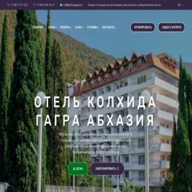 Скриншот главной страницы сайта kolhidagagra.com