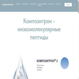 Скриншот главной страницы сайта kompozitron.ru