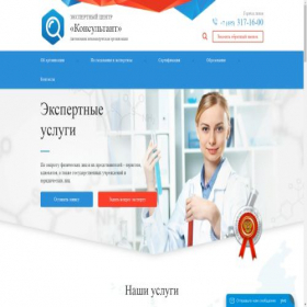 Скриншот главной страницы сайта kons.ru