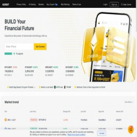 Скриншот главной страницы сайта korbit.co.uk