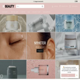 Скриншот главной страницы сайта koreanbeauty.se