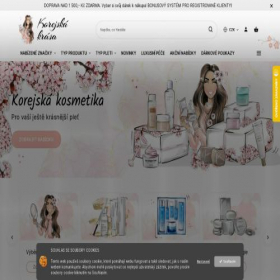 Скриншот главной страницы сайта korejskakrasa.eu