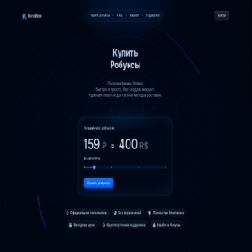 Скриншот главной страницы сайта koroblox.ru