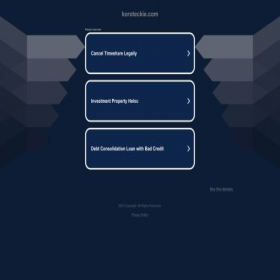 Скриншот главной страницы сайта koroteckie.com