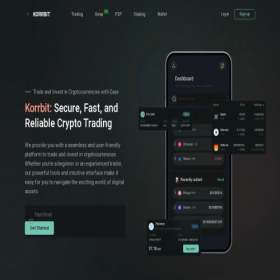 Скриншот главной страницы сайта korrbit.com