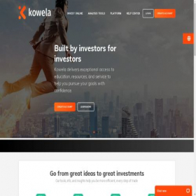 Скриншот главной страницы сайта kowela.com