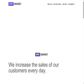 Скриншот главной страницы сайта kpeinvest.com