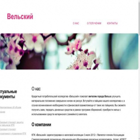 Скриншот главной страницы сайта kpk-velsky.ru