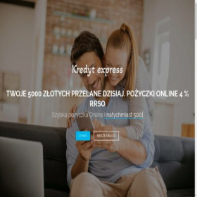Скриншот главной страницы сайта kredyt.express-finans.com