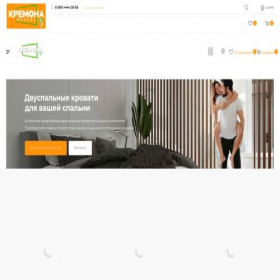Скриншот главной страницы сайта kremona-mebel.ru