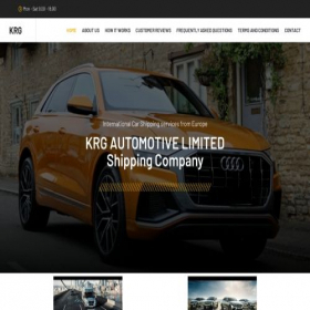 Скриншот главной страницы сайта krg-automotive-limited.co.uk