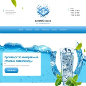 Скриншот главной страницы сайта kristallterek.com