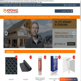 Скриншот главной страницы сайта kronid55.ru