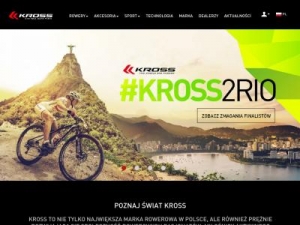 Скриншот главной страницы сайта kross.pl