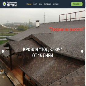 Скриншот главной страницы сайта krovelsystems.com