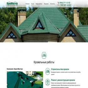 Скриншот главной страницы сайта krovlymaster.ru