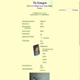 Скриншот главной страницы сайта krueger.org