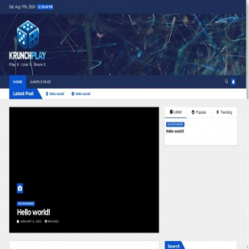 Скриншот главной страницы сайта krunchplay.com