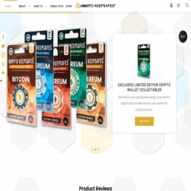 Скриншот главной страницы сайта kryptokeepsafes.com