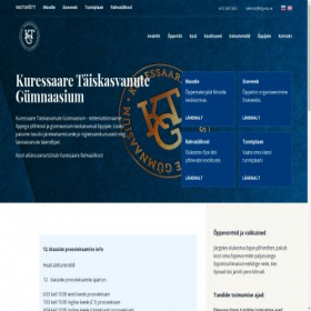 Скриншот главной страницы сайта ktg.edu.ee