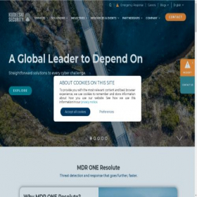 Скриншот главной страницы сайта kudelskisecurity.com