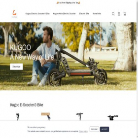 Скриншот главной страницы сайта kugoo-escooter.com