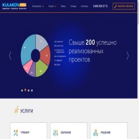 Скриншот главной страницы сайта kulakov-pro.ru