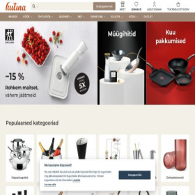 Скриншот главной страницы сайта kulinagroup.ee