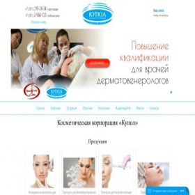 Скриншот главной страницы сайта kupol.group