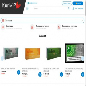Скриншот главной страницы сайта kurivip9.com