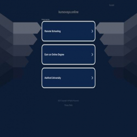 Скриншот главной страницы сайта kursovaya.online