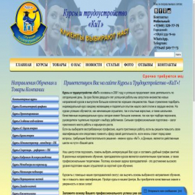 Скриншот главной страницы сайта kursy-dn.com