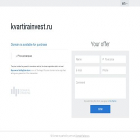 Скриншот главной страницы сайта kvartirainvest.ru