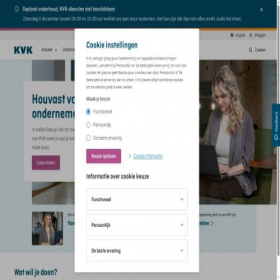 Скриншот главной страницы сайта kvk.nl