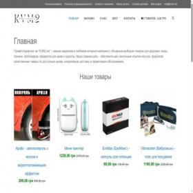 Скриншот главной страницы сайта kvm2.net