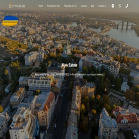 Скриншот главной страницы сайта kyiv.estate