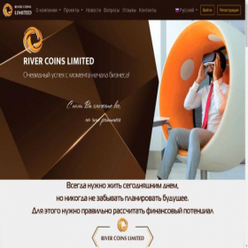 Скриншот главной страницы сайта kz.river-coins.com