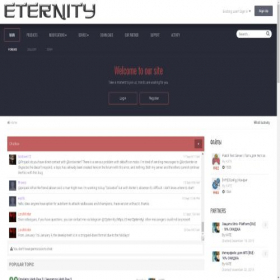 Скриншот главной страницы сайта l2jeternity.com