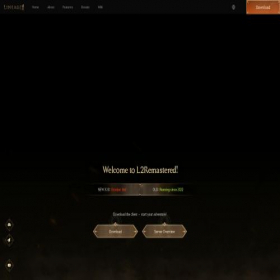 Скриншот главной страницы сайта l2remastered.com