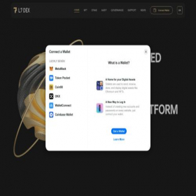 Скриншот главной страницы сайта l7dex.finance