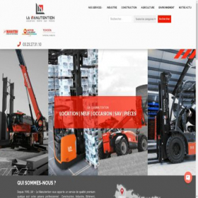 Скриншот главной страницы сайта la-manutention.com