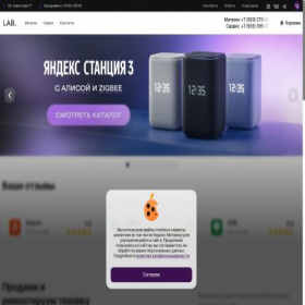 Скриншот главной страницы сайта lab-store71.ru